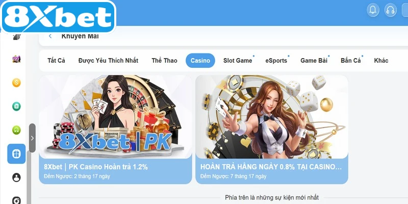 Khuyến mãi 8XBET hoàn trả mỗi ngày cho hội viên